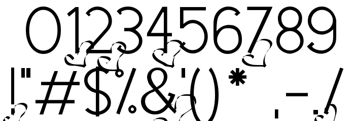 Dream Love Valentine Light Font OTHER CHARS