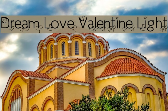 Dream Love Valentine Light Font examples