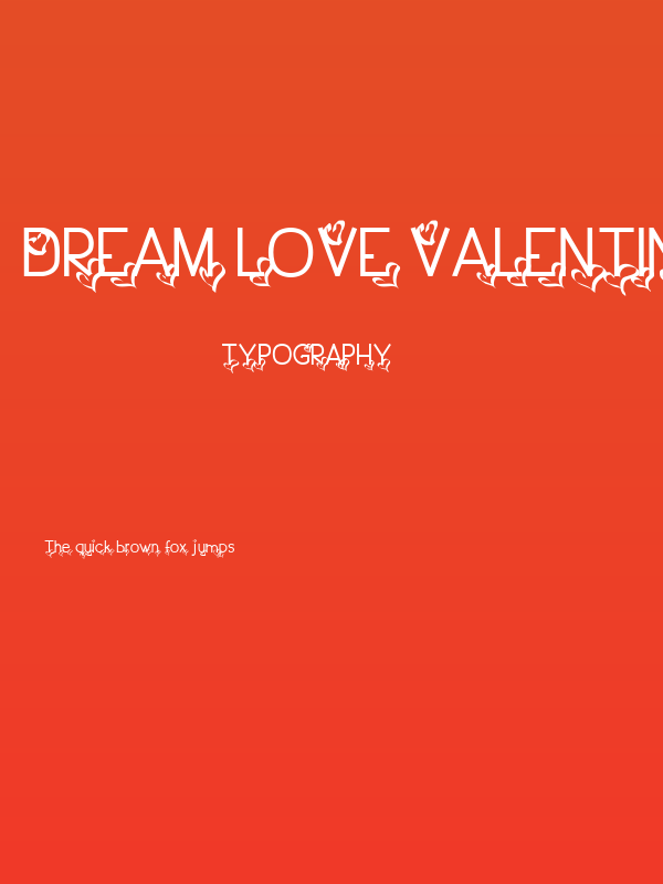 Dream Love Valentine Poster