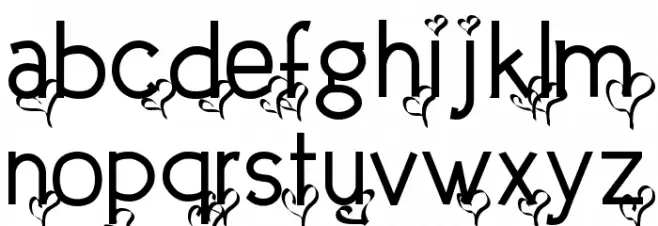 Dream Love Valentine Caratteri MINUSCOLO