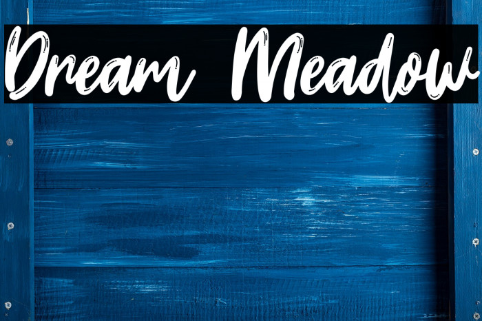 Dream Meadow Font examples