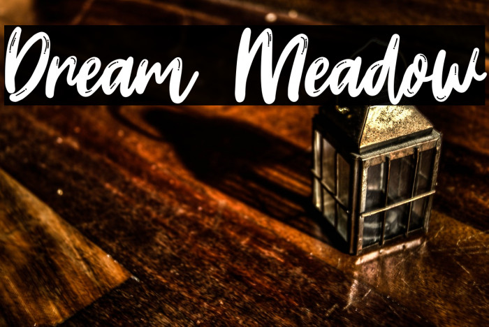Dream Meadow Font examples