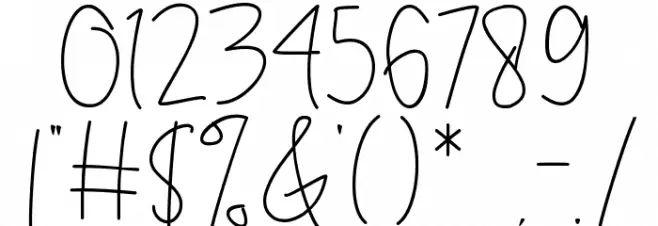 Dream Miracless Thin Font OTHER CHARS