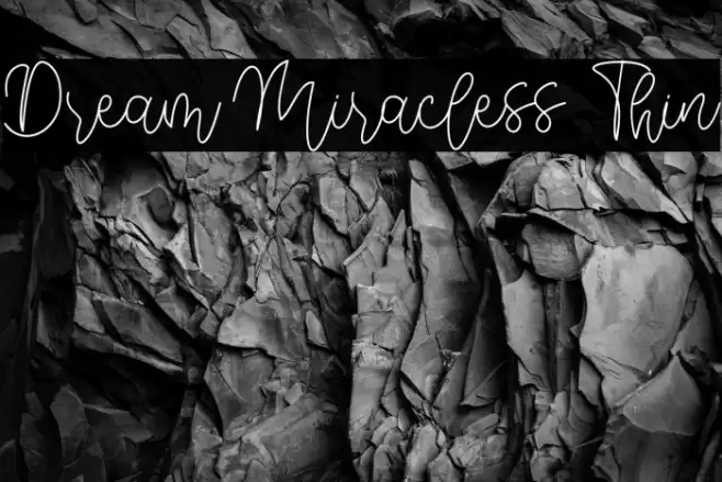 Dream Miracless Thin Font examples