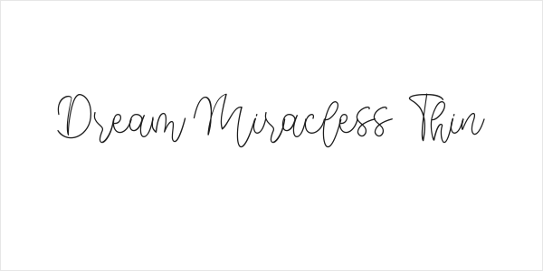 Dream Miracless Thin Logo