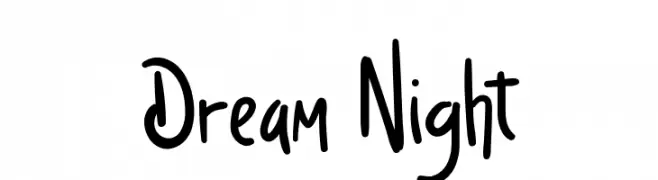 Dream Night  Frei Schriftart Herunterladen