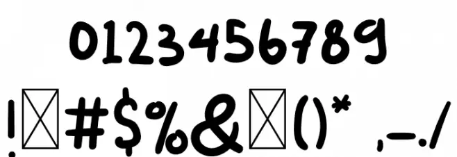 Dream Night Font OTHER CHARS