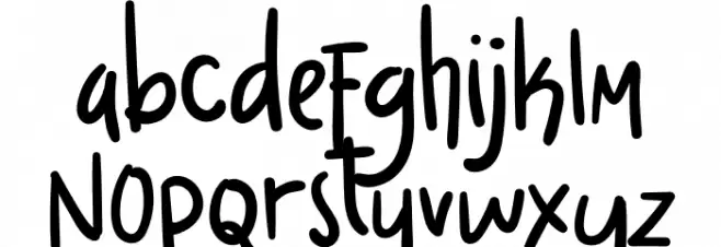 Dream Night Font Litere mici