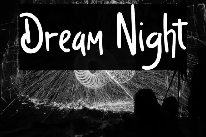 Dream Night Font examples
