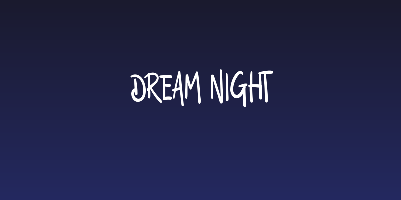 Dream Night Social Header