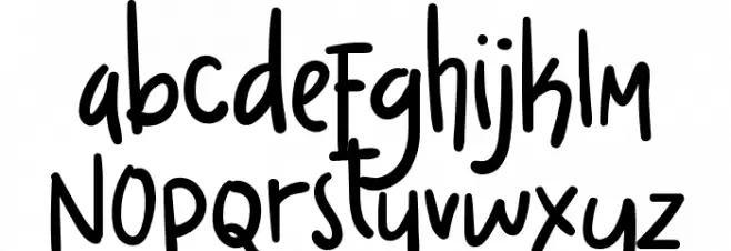 Dream Night Font LOWERCASE