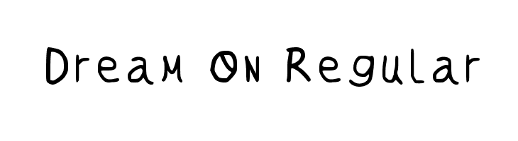 Dream On Regular  Fuentes Gratis Descargar