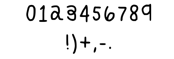 Dream On Regular Font OTHER CHARS