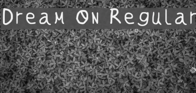 Dream On Regular Example 3