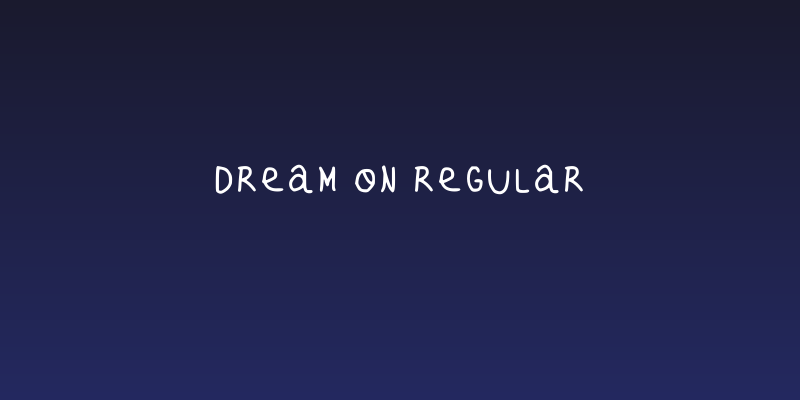 Dream On Regular Social Header