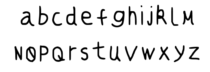 Dream On Regular Font LOWERCASE