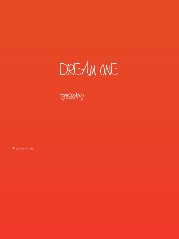 Dream One Poster