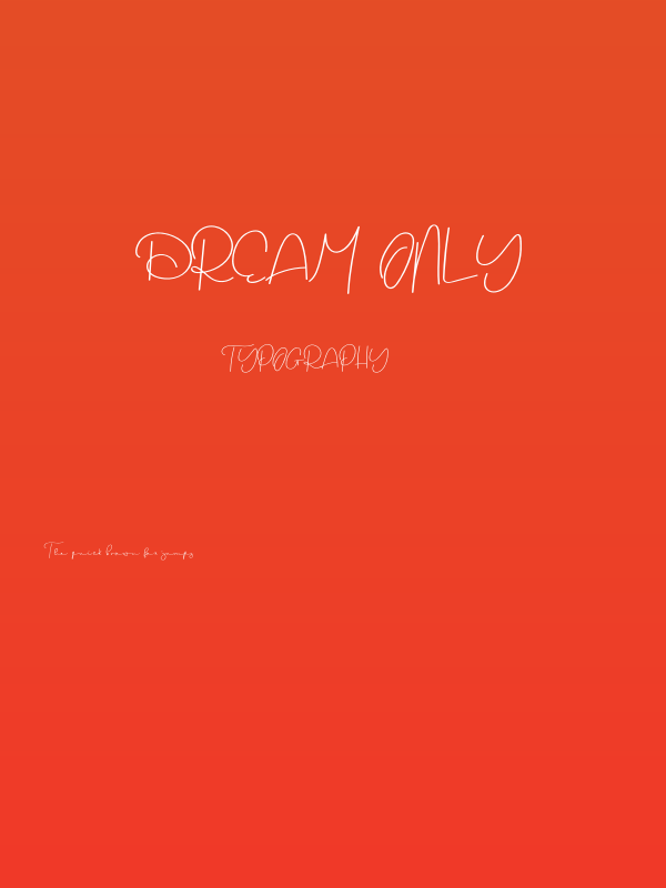 Dream Only Poster
