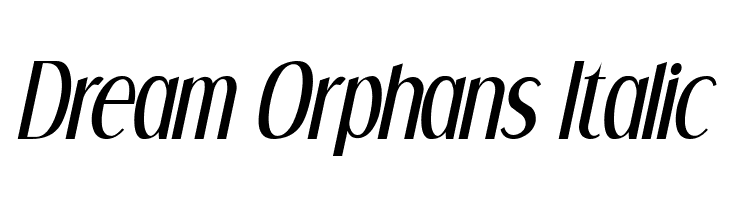 Dream Orphans Italic  免费字体下载