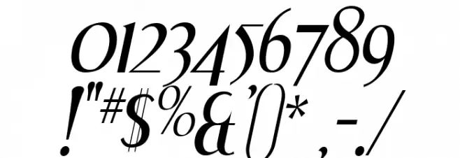 Dream Orphans Italic Font OTHER CHARS