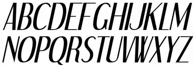 Dream Orphans Italic Caratteri MAIUSCOLE