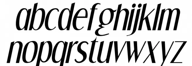 Dream Orphans Italic Font Litere mici