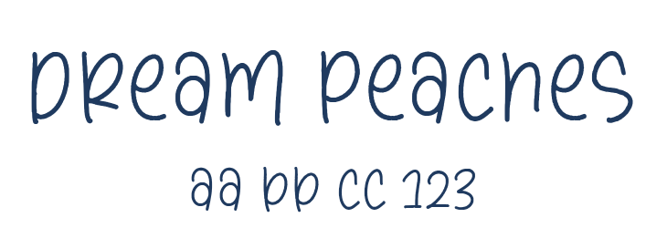 Dream Peaches Font Preview