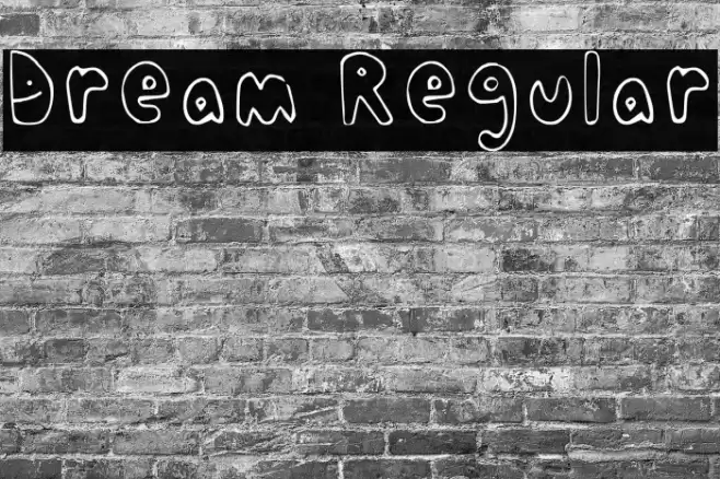 Dream Regular Font examples