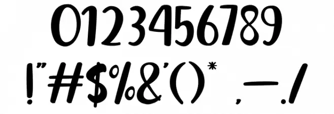 Dream Road Font OTHER CHARS