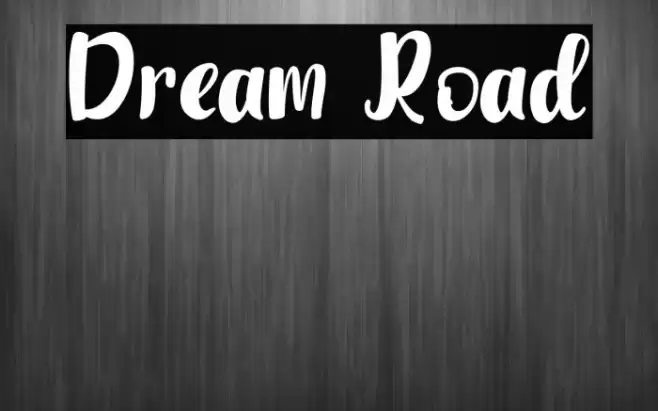 Dream Road Font examples