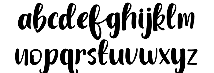 Dream Road Font LOWERCASE