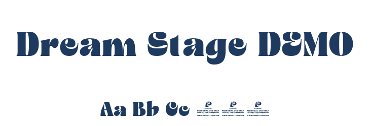 Dream Stage DEMO Font Preview