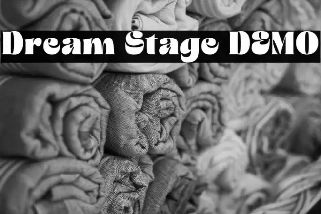 Dream Stage DEMO フォント examples