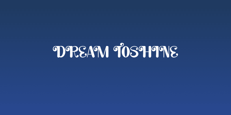 Dream ToShine Social Header