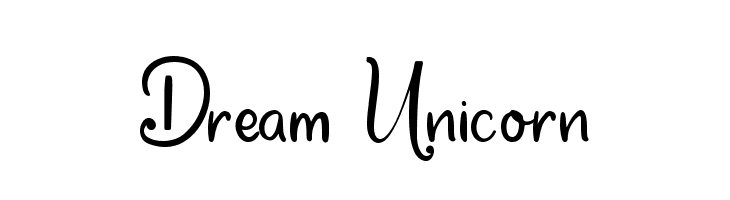 Dream Unicorn  フリーフォントのダウンロード
