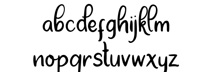Dream Unicorn Font LOWERCASE