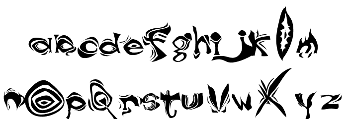 DreamAndFog Regular Font LOWERCASE