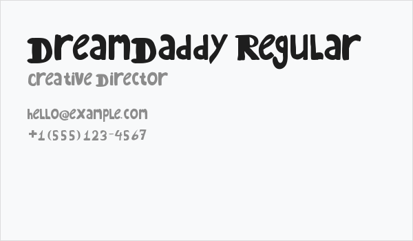 DreamDaddy Regular Business Card