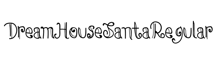 DreamHouseSantaRegular  नि: शुल्क फ़ॉन्ट्स डाउनलोड