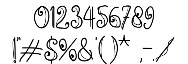 DreamHouseSantaRegular Font OTHER CHARS