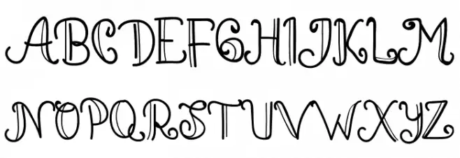 DreamHouseSantaRegular Schriftart Groß