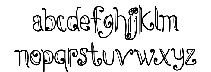 DreamHouseSantaRegular Font LOWERCASE