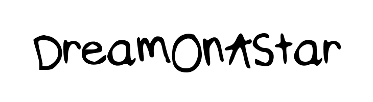 DreamOnAStar  フリーフォントのダウンロード