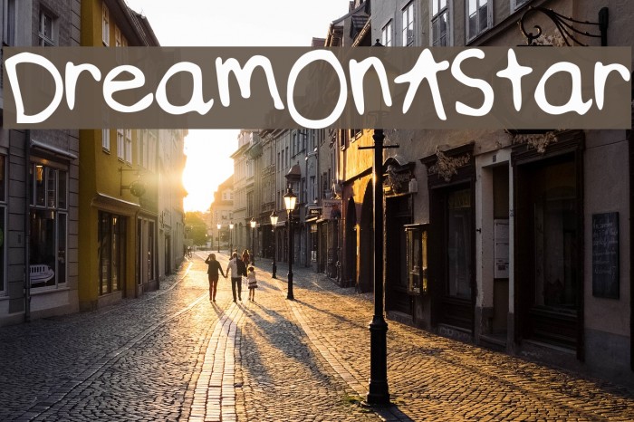 DreamOnAStar Font - FFonts.net