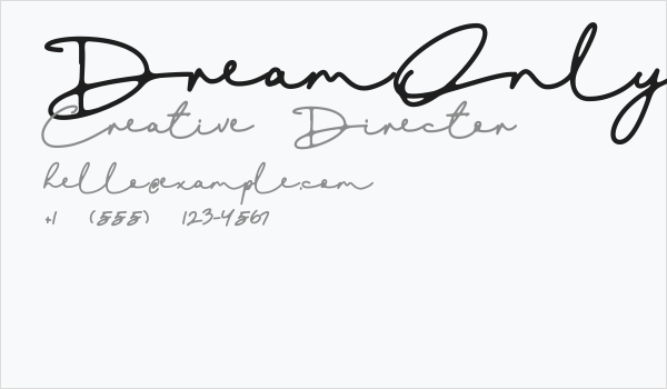 DreamOnly Business Card