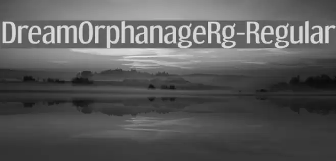 DreamOrphanageRg-Regular Font examples