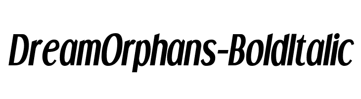 DreamOrphans-BoldItalic Font