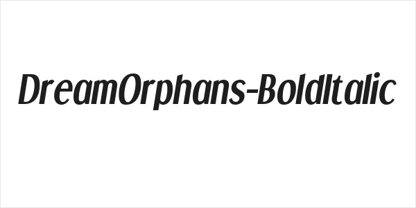 DreamOrphans-BoldItalic Logo