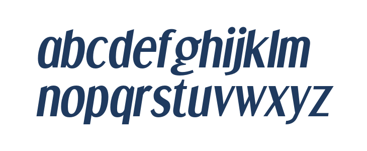 DreamOrphans-BoldItalic Lowercase