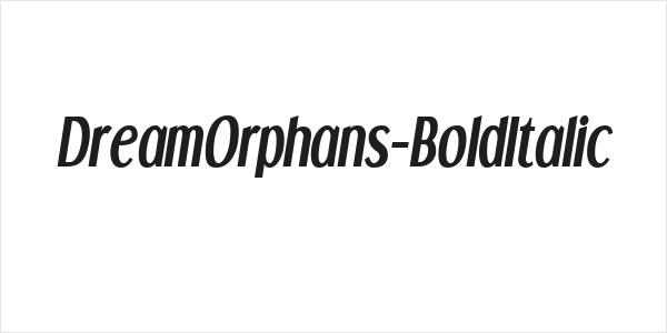 DreamOrphans-BoldItalic Logo